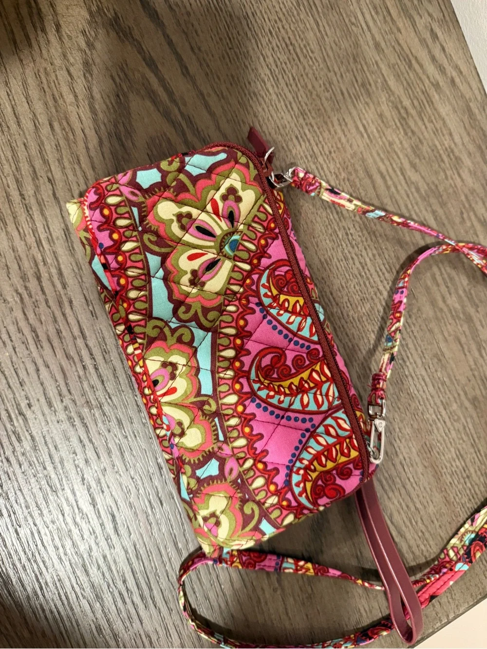 Vera Bradley All in One Crossbody Wallet Purse - Resort Medallion Pattern